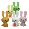 Soododo new 3d rabbit shaped erasers