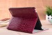 shinning red crocodile leather ipad cover