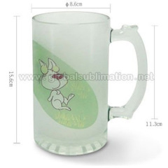 16oz Sublimation Beer Mug(frosted glass)_Custom Mug