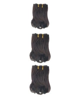 3pcs set Italy curl hair machine made weave weft weaving