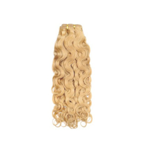 Italy curl remy hair weft