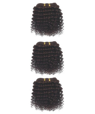 3 pcs set hair weft weave weaving machine made short hair