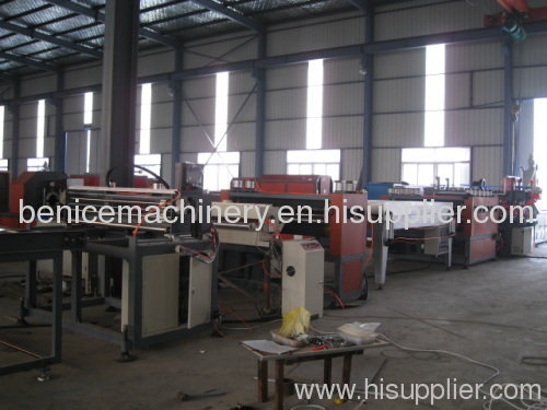 PP hollow grid sheet production line