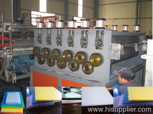 PP corrugated sheet production line