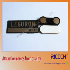 magnetic custom made metal name badge