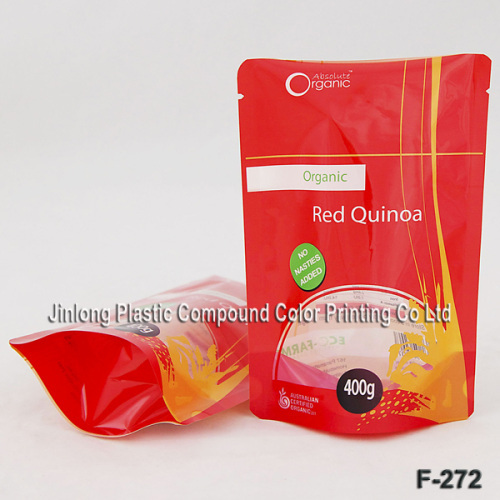 free-standing quinoa packaging bag
