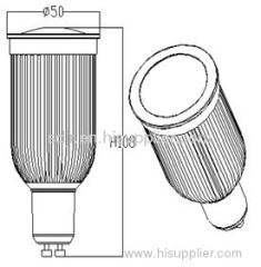 8w gu10 cob led spotlight light