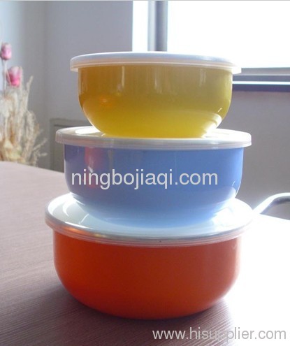 promotion enamel bowl with colorful
