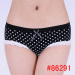 Dotted cotton panties stretch cotton brief women undergarment