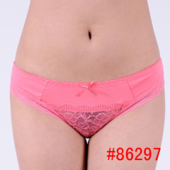 Laced cotton embroidery lady's sexy briefs bikini hot lingerie