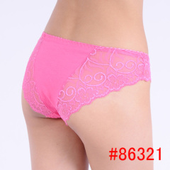 Laced bikini pants cheap cotton lady underwear women hipster