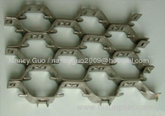 Q345 hexsteel/ hexmesh for ball mill/ furnace lining fixing hex-mesh