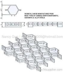 Q345 hexsteel/ hexmesh for ball mill/ furnace lining fixing hex-mesh