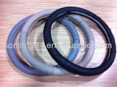 GENUINE LEATHER- CAR STEERING WHEEL COVER