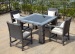 Square wicker dining table with 4chairs