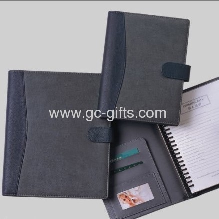 black-grey pu leather multi-purpose set