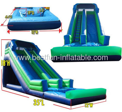 Front Load 18' Green Water Slide