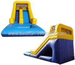 Yellow Bumper Detachable Pool Inflatable Wet Or Dry Slide