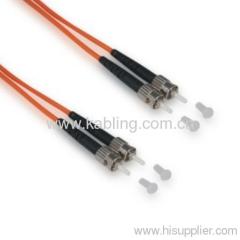 ST/ST Duplex Multimode Fiber Optical Patch Cord