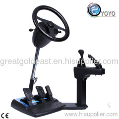 Smart Car Steering Wheel Simulator With Real Pedals And Hand Brake