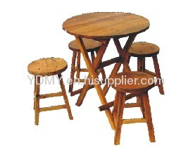 wooden tables&Wooden stool