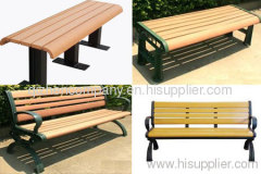 wood plastic composite bench