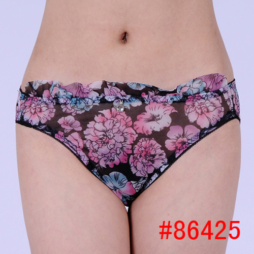 Print mesh hipster hot undergarment hot women underwear lady panty girl briefs