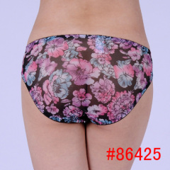 Print mesh hipster hot undergarment hot women underwear lady panty girl briefs