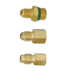 Brass conversion adapter for refrigeration and air conditioning