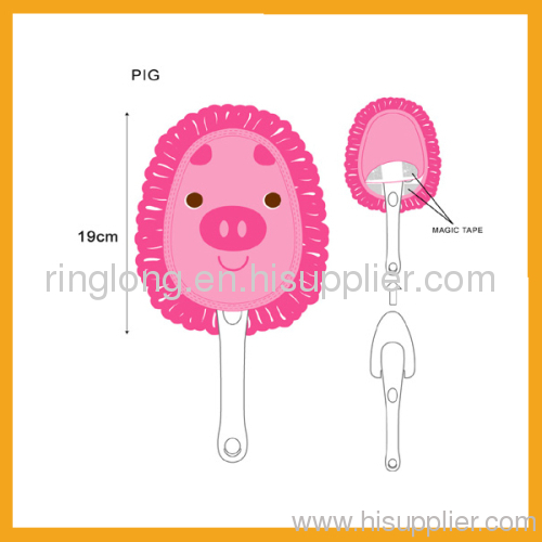 Microfiber duster pig cleaner