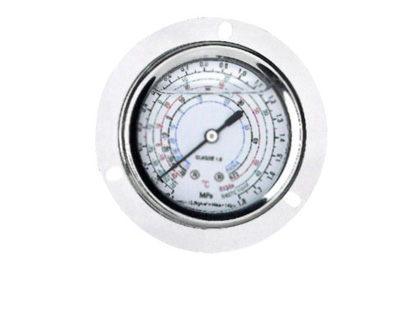 Refrigerant pressure gauge steel