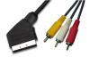 Scart Cable Scart Plug to 3 RCA Plug