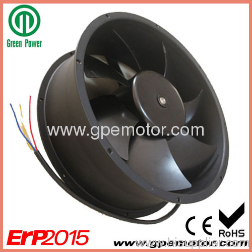 56V DC Axial Fan with round frame and EC listed 215mm-W1G215