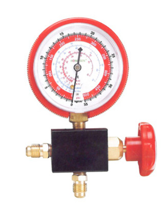 1-way manifold gauge refrigeration