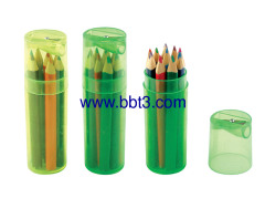 10pc promotional color pencil in plastic tube