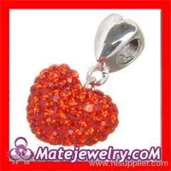 european Rhinestone Dangle Charm