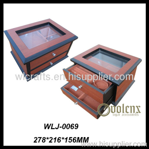 China display wooden glass display cabinet equipment of laboratory