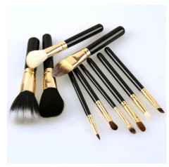 Natural hair cosmetic brush set