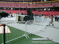 Galvanized steel tube temporary fence/ tube pool temporary fence/crowd temporary fence
