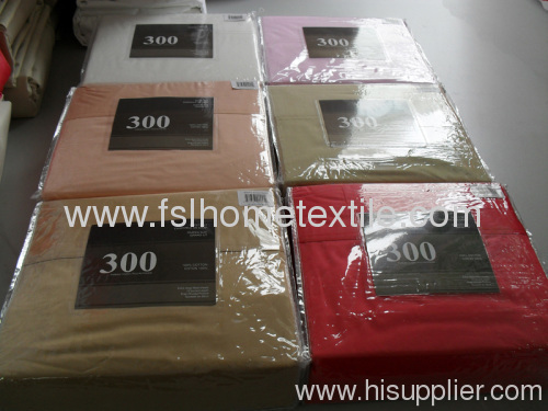 Colorful Solid T300 100% Cotton Sheet Set