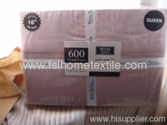 Solid T600 100% Cotton Bedding Sheet