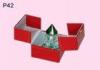 Promotional Cosmetic Paper Box, Red Cardboard Cosmetic Packaging Boxes OEM