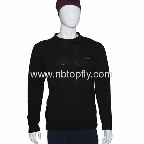 causal round neck mens long sleeves t shirts