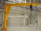 1 ton, 2 ton Freestanding Electric Jib Crane With Wire Rope Hoist For Workshops / Warehouses