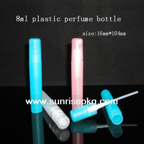 8ml plastic sprayer bottle, perfume bottle , atomized bottle, recyclable bottle