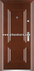 Safety Exterior Decorative Steel Single Entrance Doors