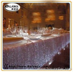 Optic Fibre Cloth for wedding table decoration