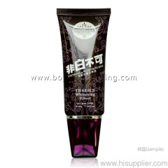 Cosmetic tube for whitenning cream