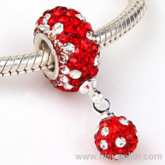 China Wholesale Dangle Swarovski Crystal european Charms Cheap