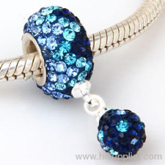 China Wholesale Dangle Swarovski Crystal european Charms Cheap
